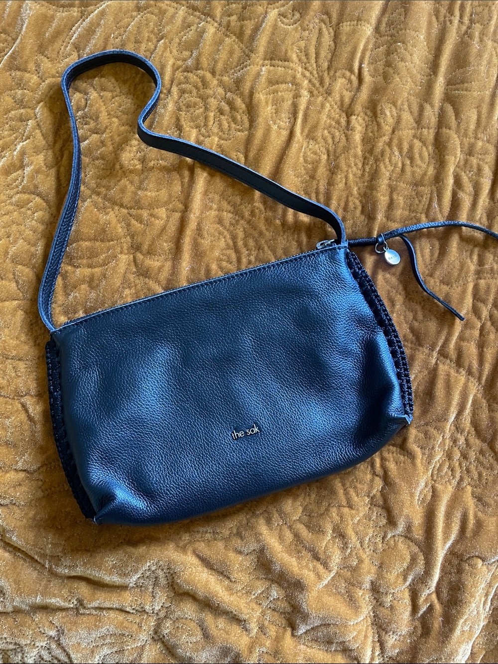 The Sak Black Pebbled Leather Purse